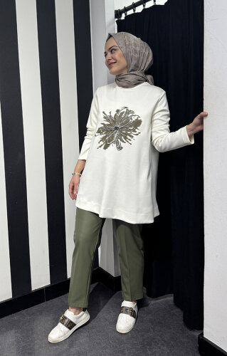 Qupra Aliste Takım Ekru/Yeşil - 5