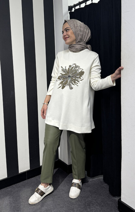 Qupra Aliste Takım Ekru/Yeşil - 5