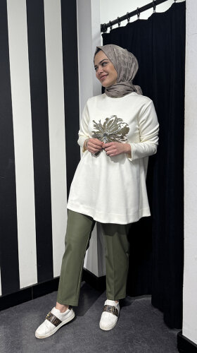 Qupra Aliste Takım Ekru/Yeşil - 6