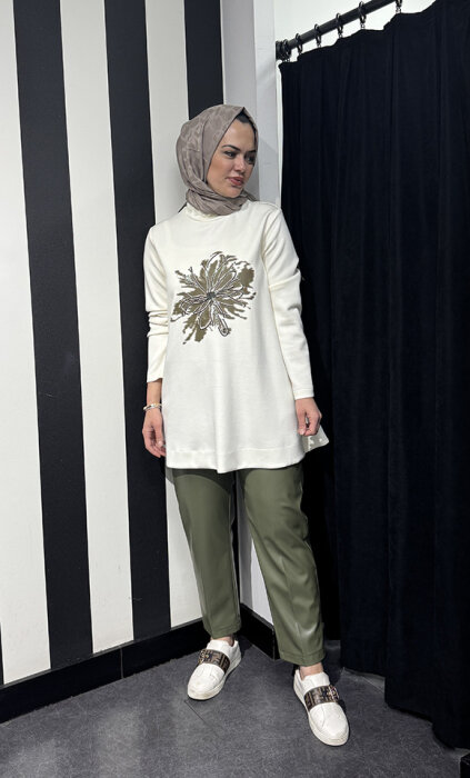 Qupra Aliste Takım Ekru/Yeşil - 7