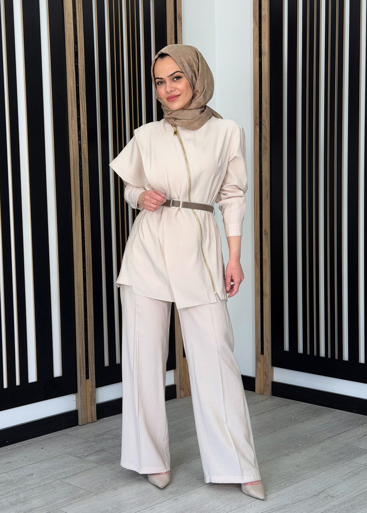 Qupra Asimetrik Modal Takım BEJ - 1