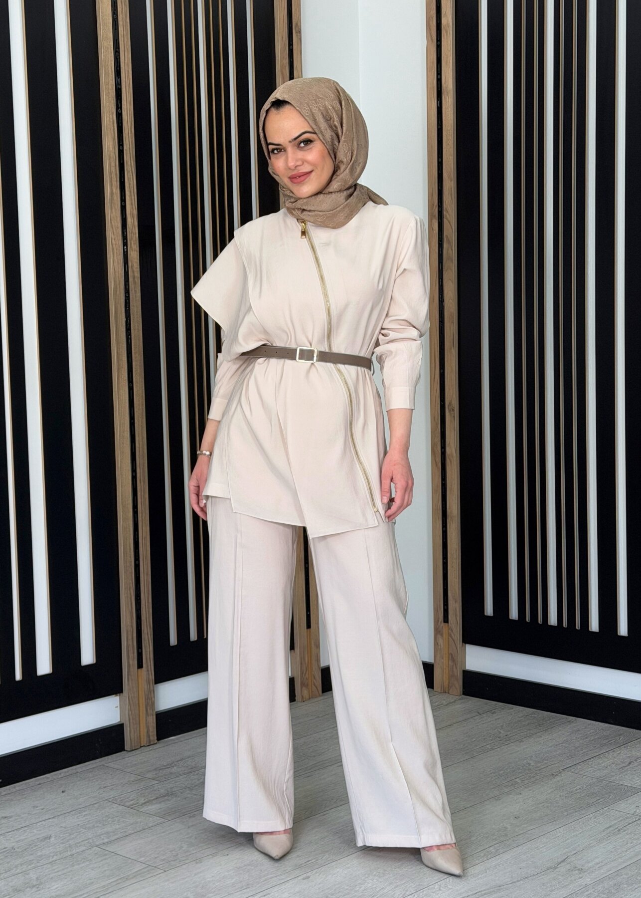 Qupra Asimetrik Modal Takım BEJ - 3