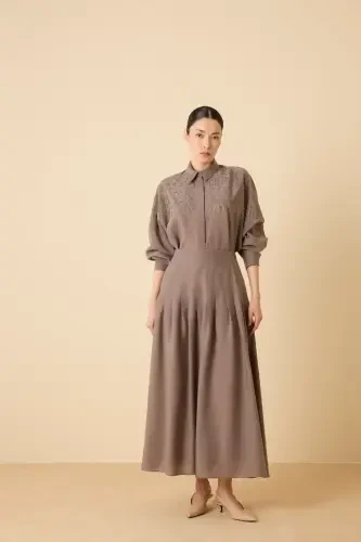 Qupra Ayase Tensel Takım KAHVE - 1