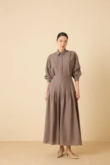 Qupra Ayase Tensel Takım KAHVE - 1