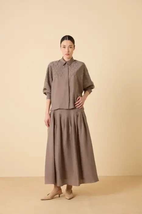 Qupra Ayase Tensel Takım KAHVE - 3