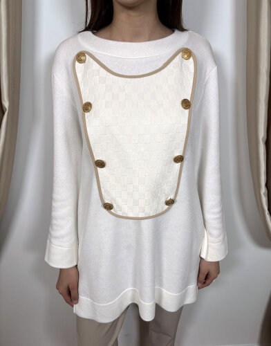 Qupra Kapak Detaylı Tunik EKRU - 3