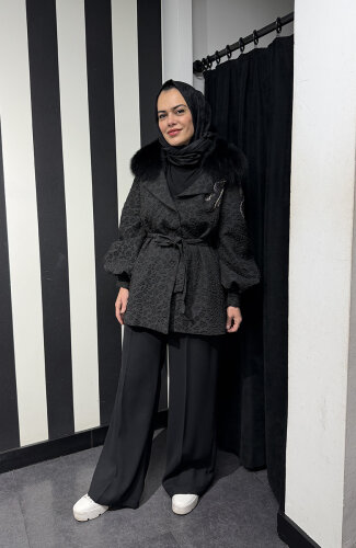 Qupra Kapitone Ceket Pantolon Takım SİYAH - 3