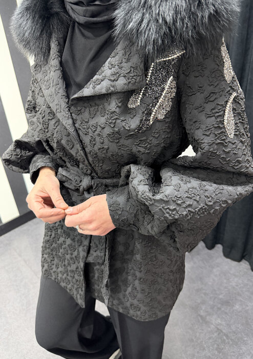 Qupra Kapitone Ceket Pantolon Takım SİYAH - 4