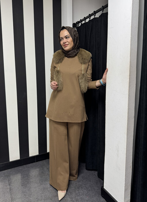 Qupra Kürk Detaylı Takım TARÇIN - 2