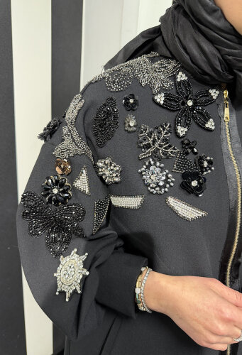 Qupra Omuzu Aksesuarlı Takım SİYAH - 3