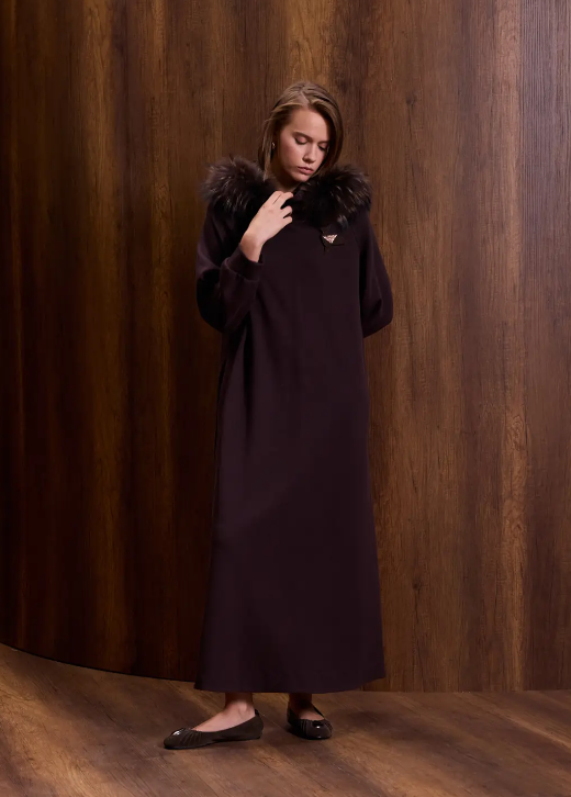 Qupra Safor Elbise Bitter Kahve - 1