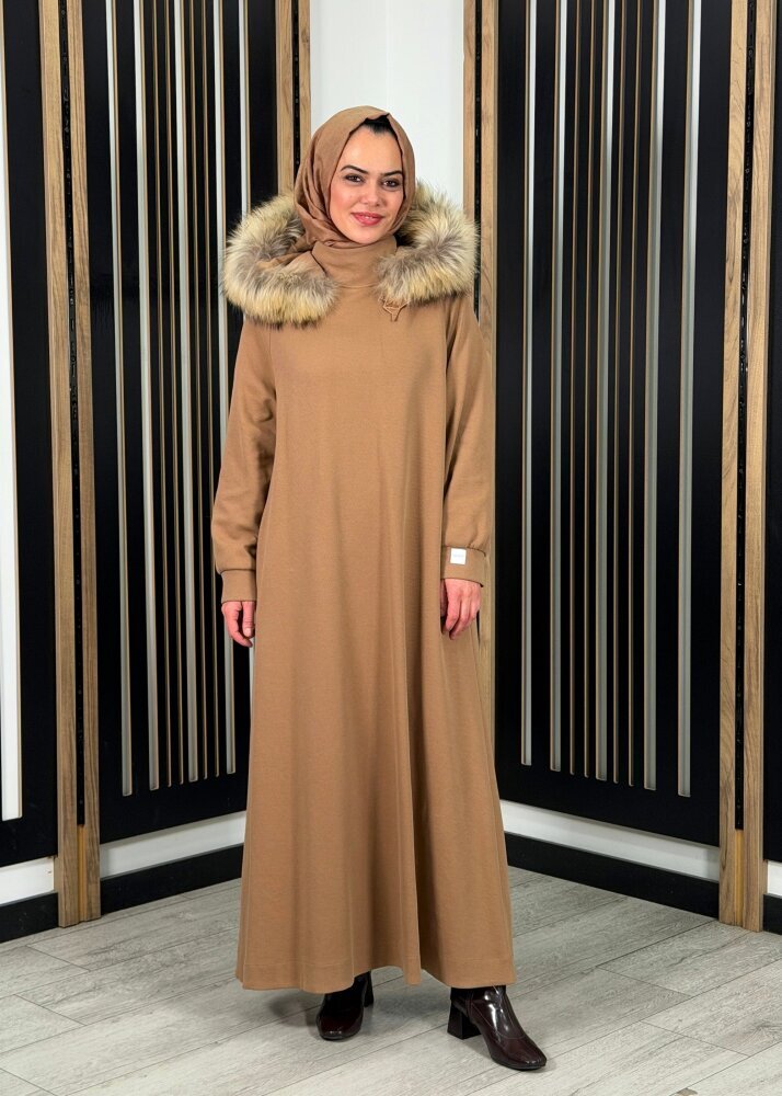Qupra Safor Elbise CAMEL - 2