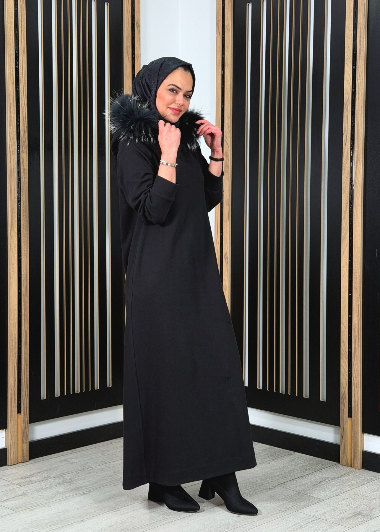 Qupra Safor Elbise SİYAH - 1