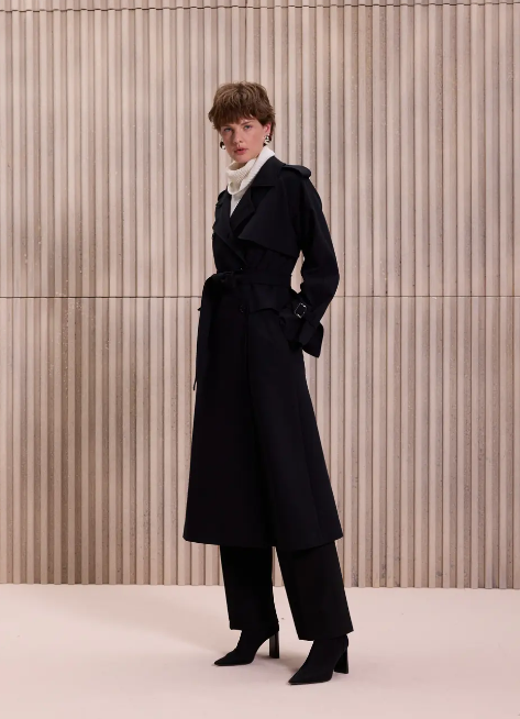 Qupra Trençkot SİYAH - 1