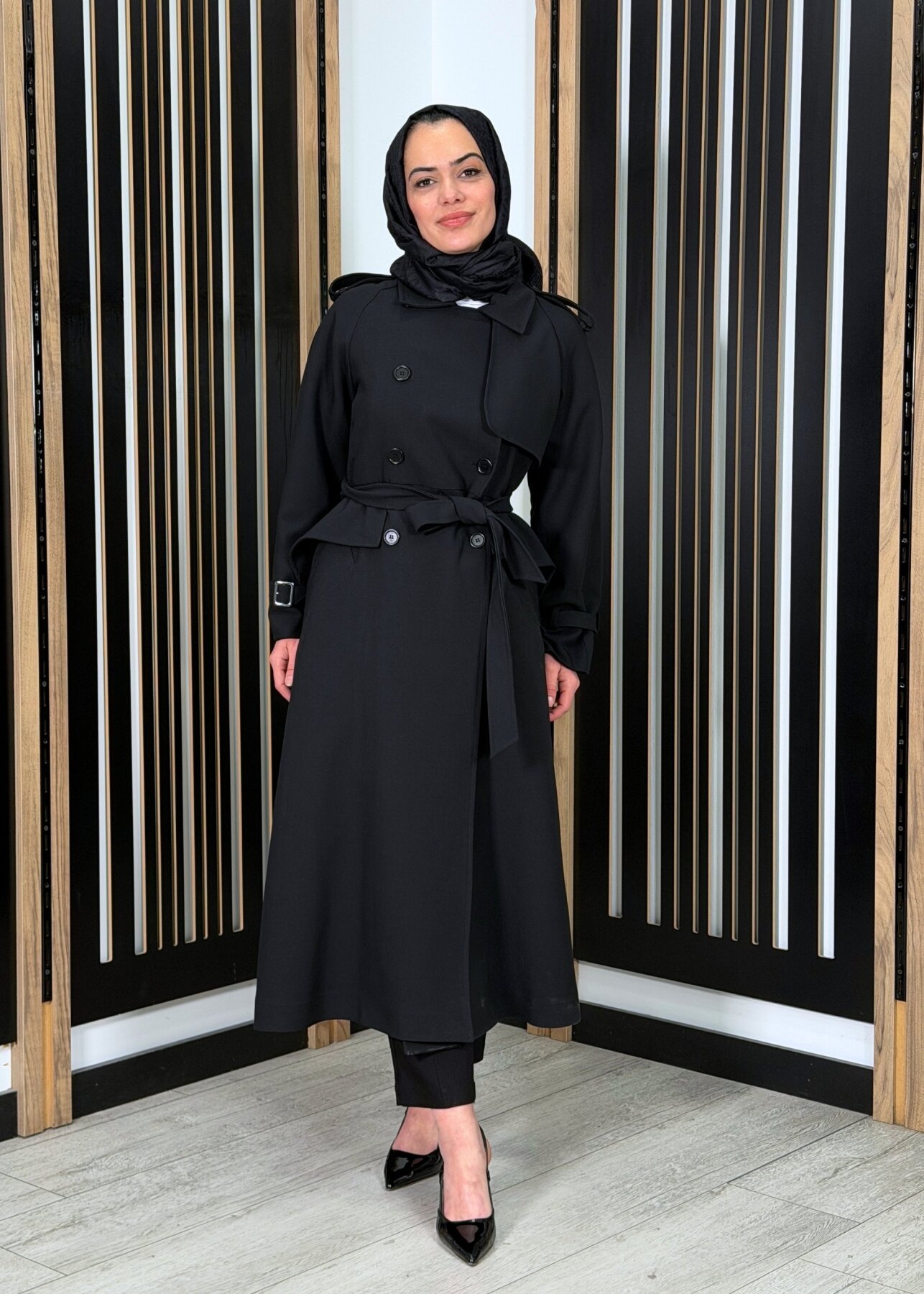 Qupra Trençkot SİYAH - 2