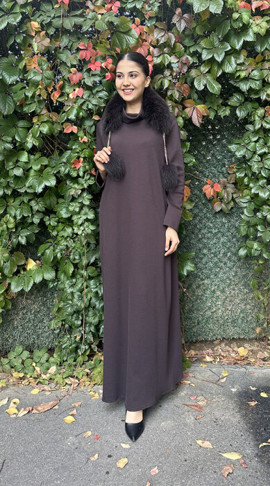 Qupra Zincirli Kürklü Takım KAHVE - 2