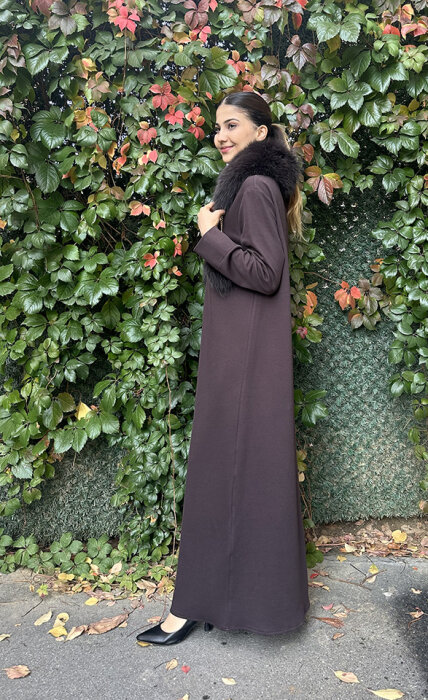 Qupra Zincirli Kürklü Takım KAHVE - 3