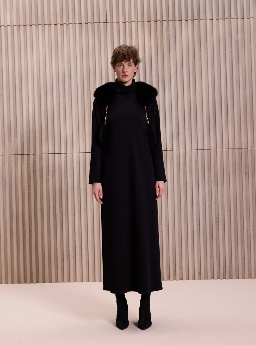 Qupra Zincirli Kürklü Takım SİYAH