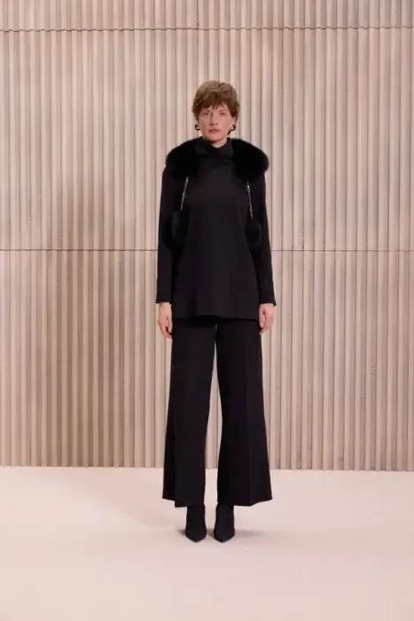 Qupra Zincirli Kürklü Takım SİYAH - QUPRA