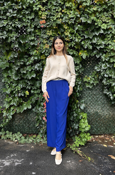 SBL Desing Beli Lastikli Boru Paça Pantolon SAKS - 1