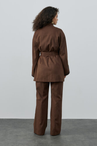 SBL Desing Kolları Yaprak Detayşı Takım KAHVE - 3