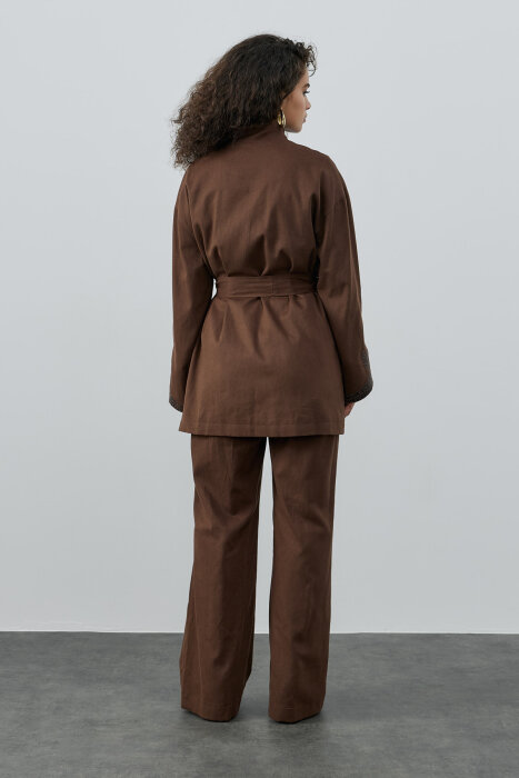 SBL Desing Kolları Yaprak Detayşı Takım KAHVE - 3