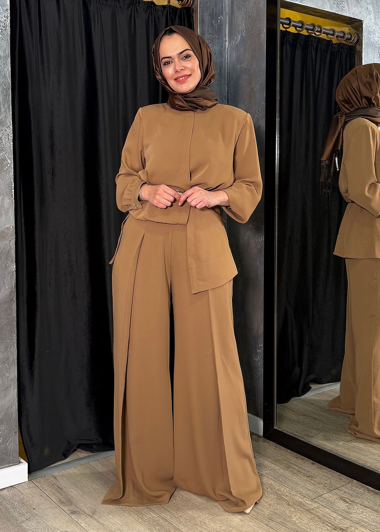 Senna Design Asteria Bluz CAMEL - 1