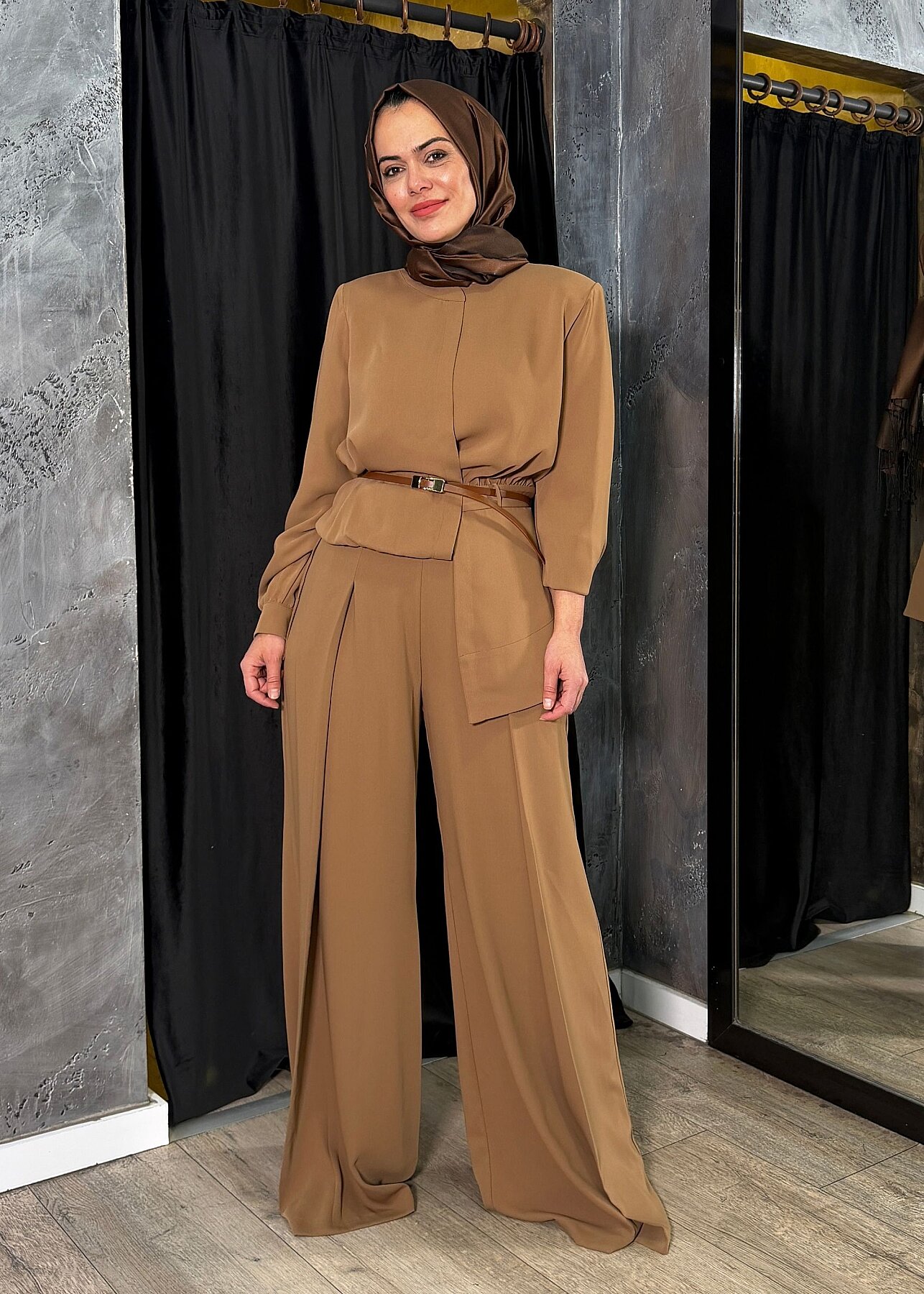 Senna Design Asteria Bluz CAMEL - 4