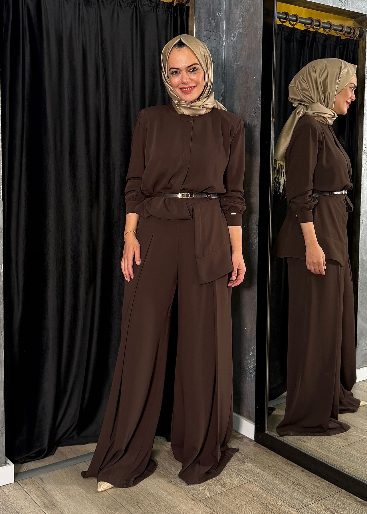 Senna Design Asteria Bluz KAHVE - 1