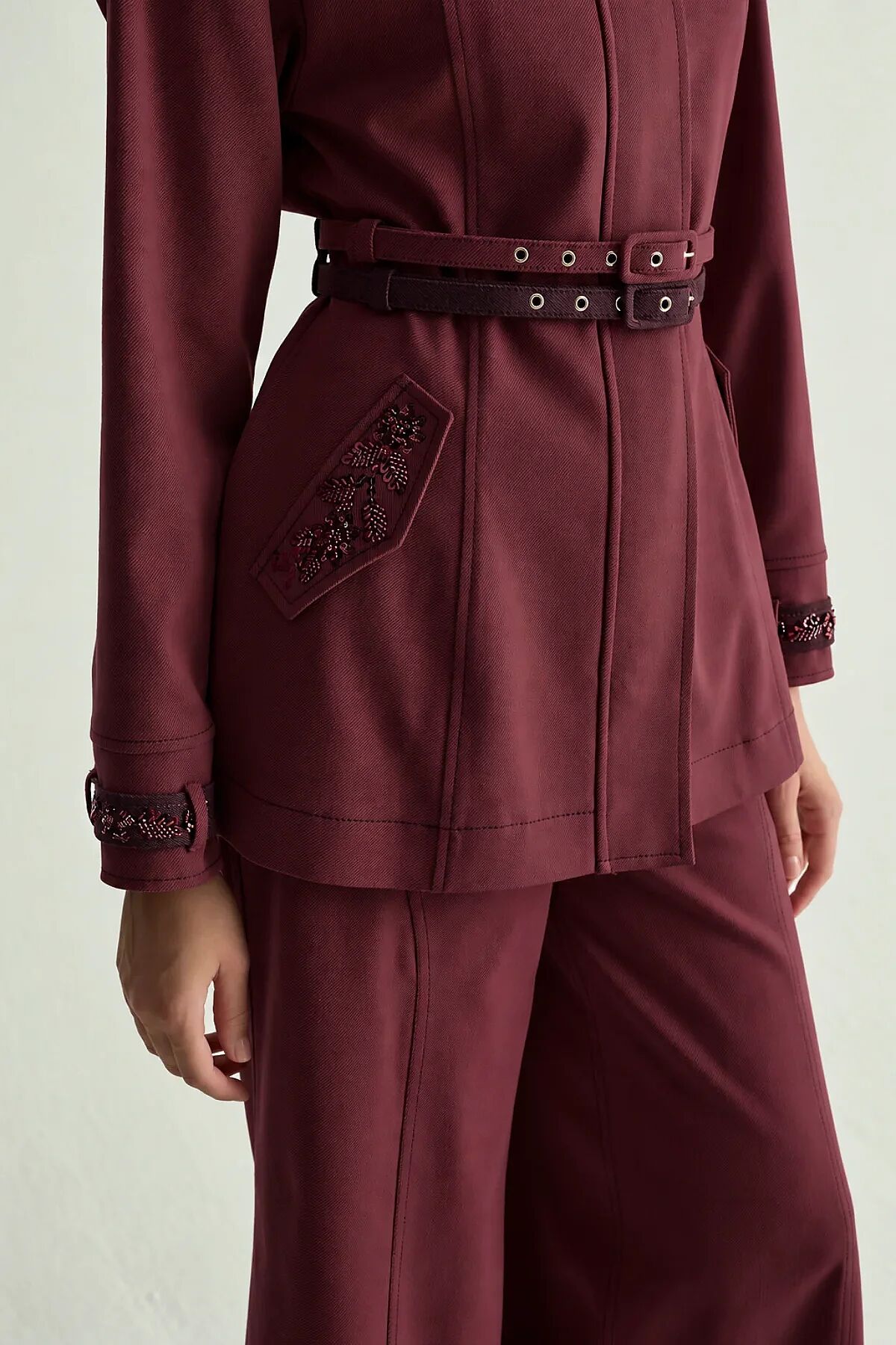 Senna Design Cyrus Ceket BORDO - 3