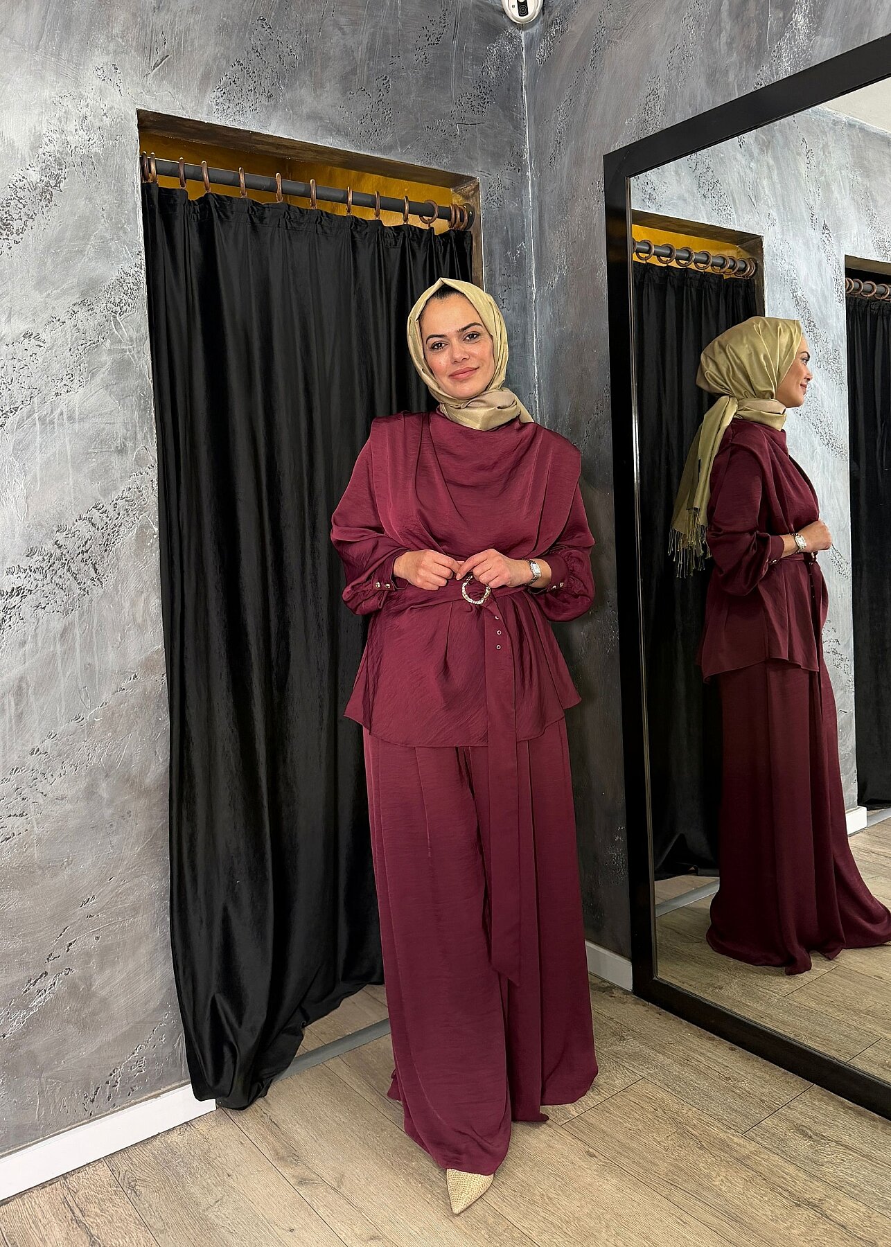 Senna Design Elysia Pantolon BORDO - 3