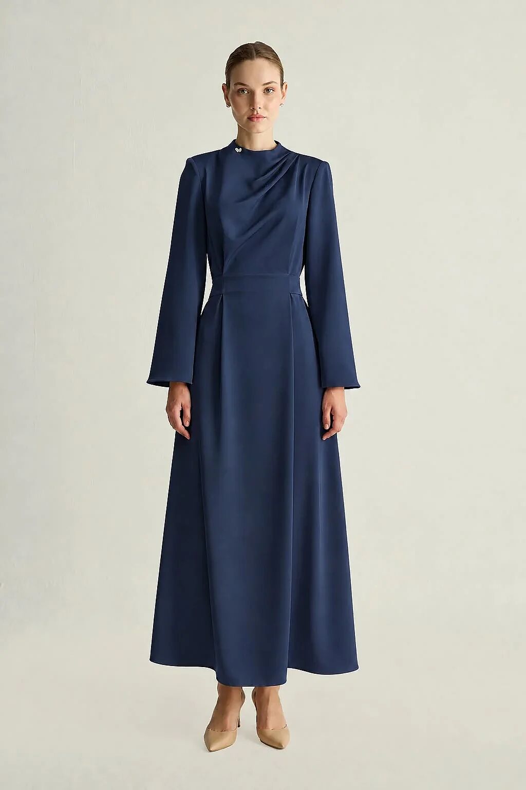 Senna Design Freja Elbise LACİVERT - 1