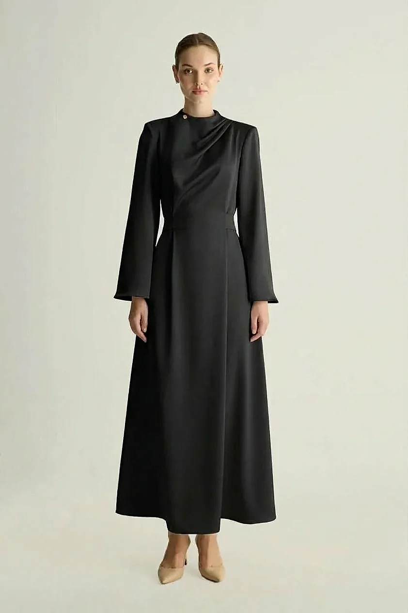 Senna Design Freja Elbise SİYAH - 1