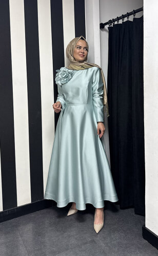 Senna Design Rosebud Dress MİNT - 3