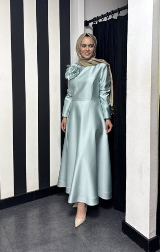 Senna Design Rosebud Dress MİNT - 1