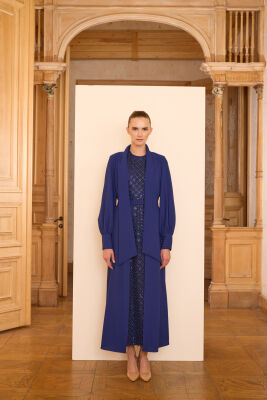 Senna Dorota Dress LACİVERT 