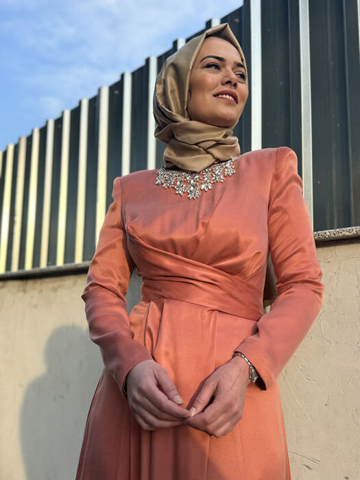 Senna Lucıano Dress BAKIR - 4