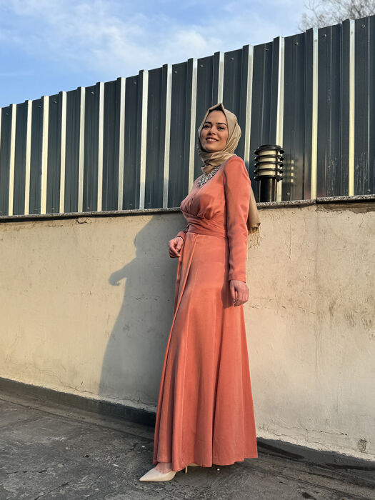 Senna Lucıano Dress BAKIR - 6
