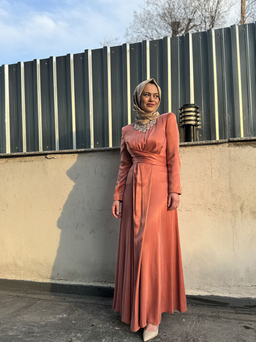 Senna Lucıano Dress BAKIR - 7