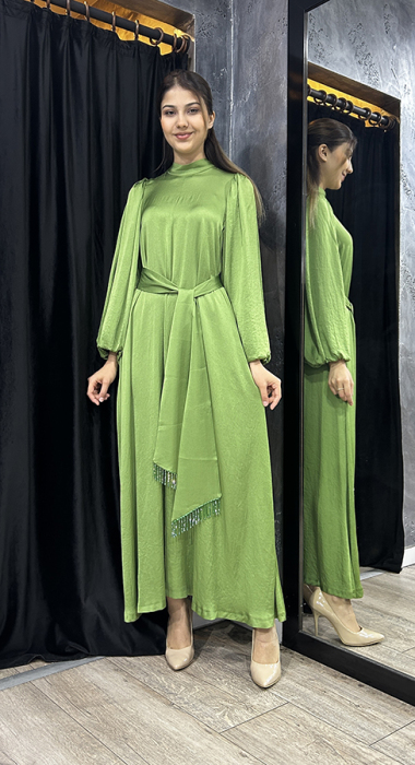 Senna New Ferrandız Dress YEŞİL - 1