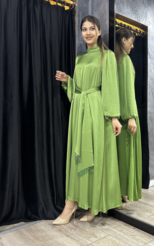 Senna New Ferrandız Dress YEŞİL - 3