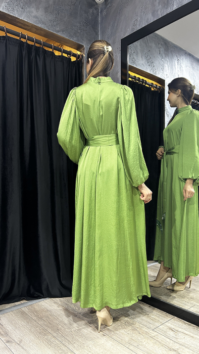 Senna New Ferrandız Dress YEŞİL - 4