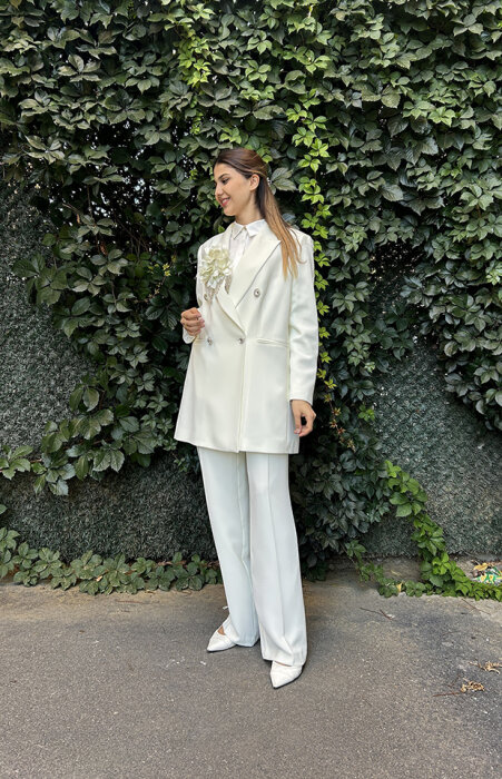 Senna Rose Stone Suit EKRU - 1