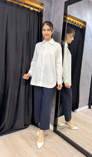 Sentez Milano Boru Paça Pantolon LACİVERT - 2