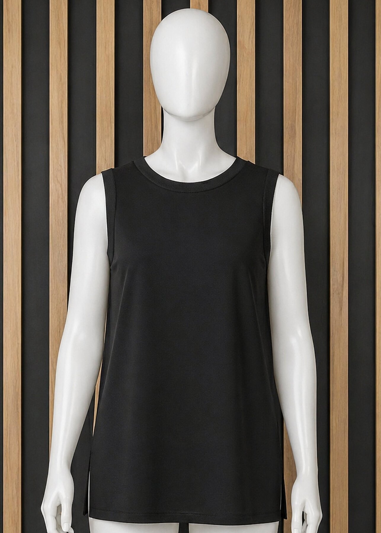 Si Design Kolsuz Tunik BLACK - 1