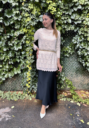 Si Desing Beli Kemerli Tunik EKRU - 2