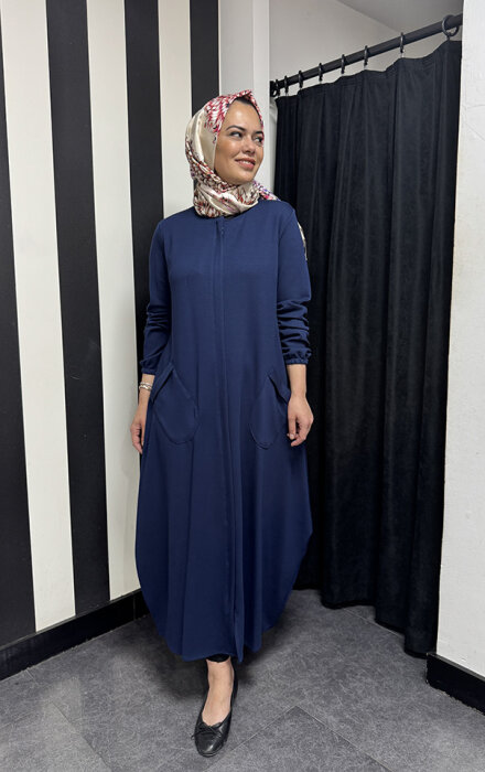 Studio Nish Önü Fermuarlı Oysho Kap LACİVERT - 2