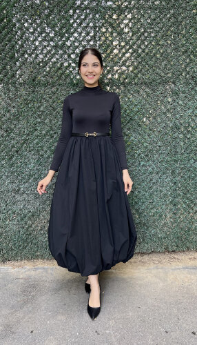 StudioNish Balon Elbise SİYAH