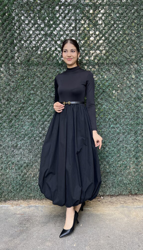 StudioNish Balon Elbise SİYAH - 2