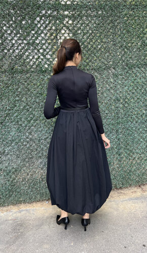 StudioNish Balon Elbise SİYAH - 4